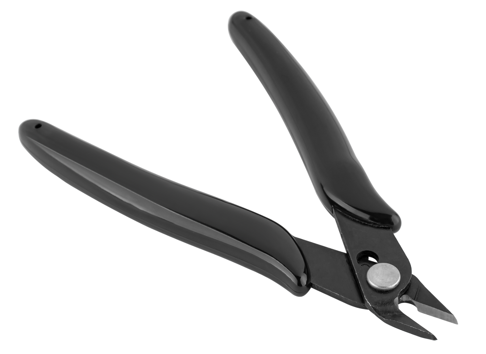 Alicate de corte diagonal (corte rente) preto sobre fundo branco