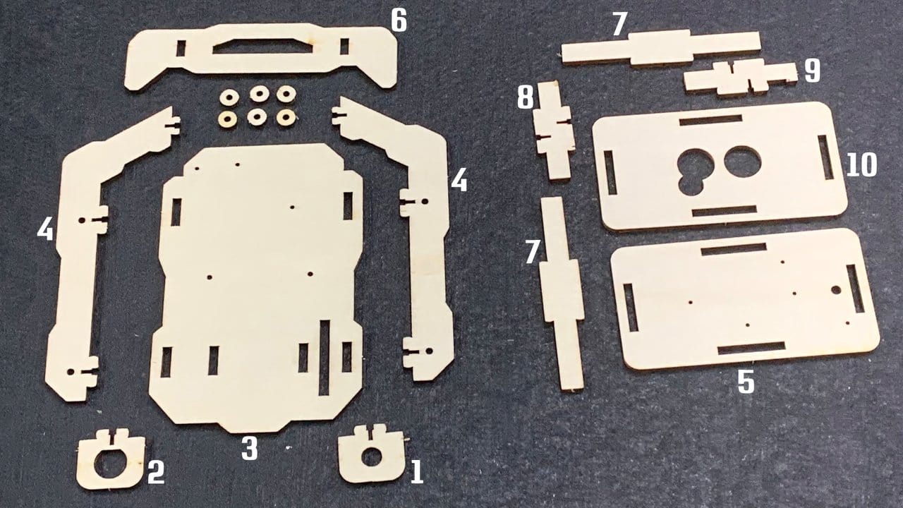 Numeração das placas de MDF
