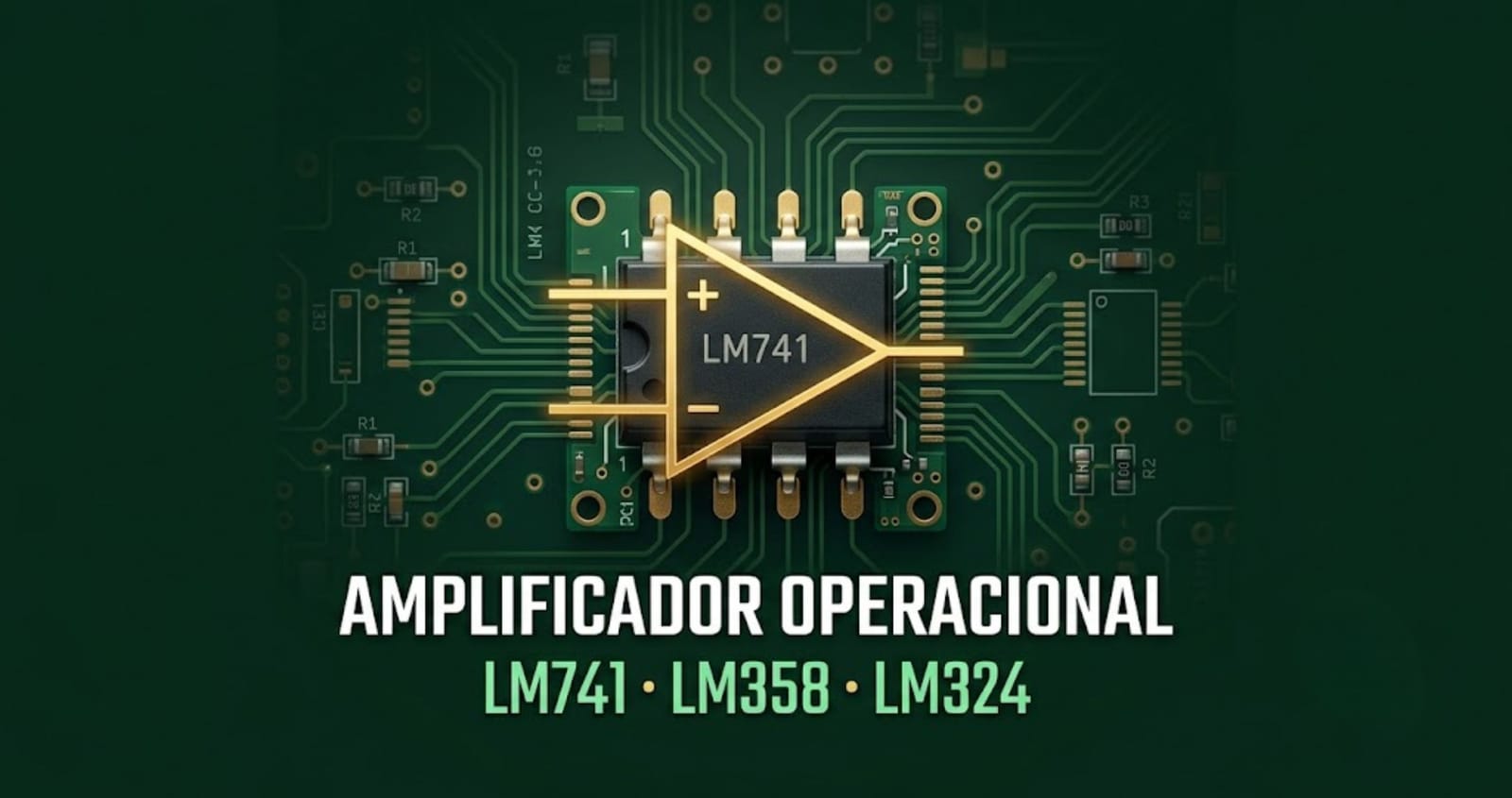 Amplificador Operacional (AMP OP): Guia Completo com LM741, LM358 e mais