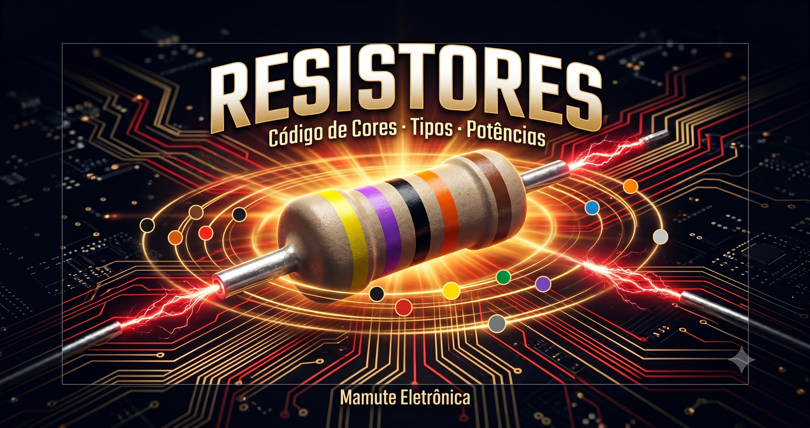 Resistores: Guia Completo com Código de Cores, Tipos e Potências