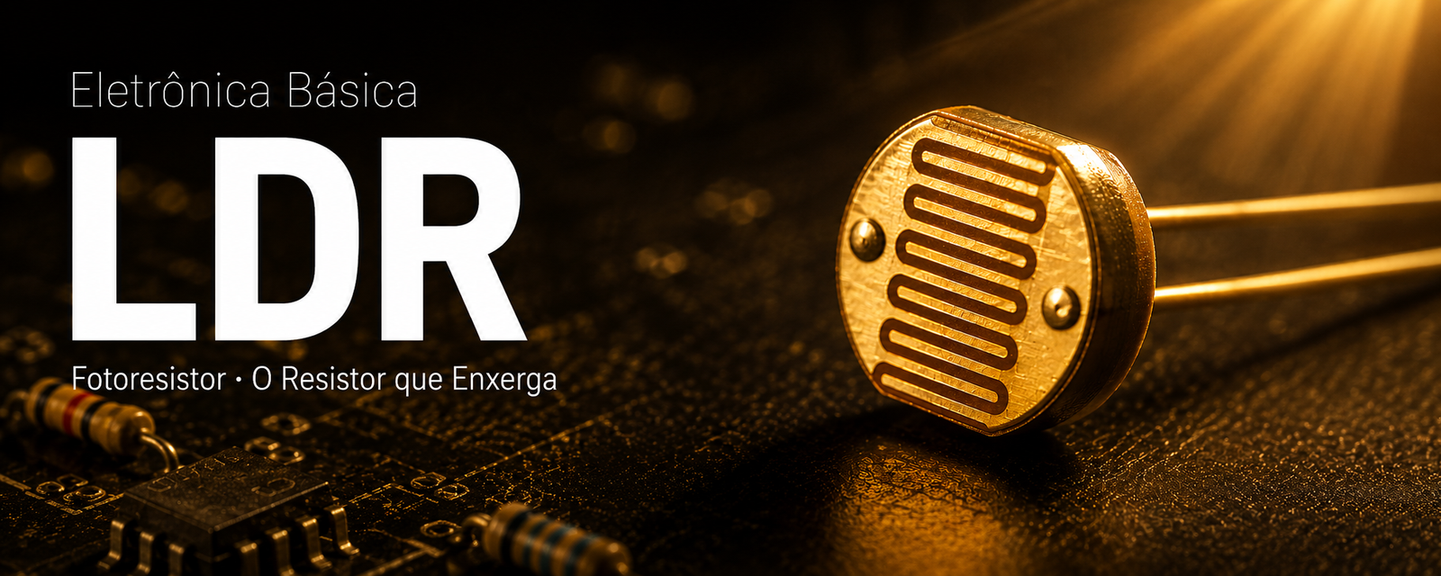 LDR (Fotoresistor): O Resistor que Enxerga — Eletrônica Básica