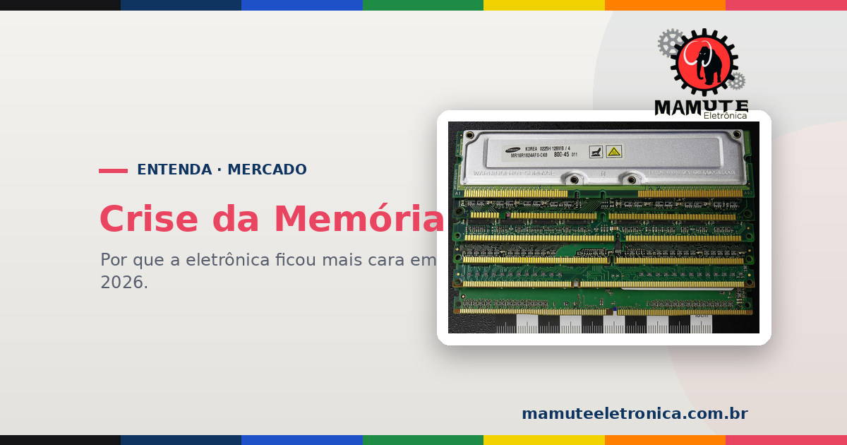 A Crise da Memória: por que a Eletrônica Ficou Mais Cara em 2026