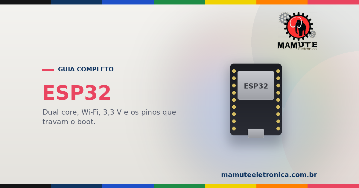 ESP32: O Guia Completo — Dual Core, Wi-Fi, Bluetooth, 3,3 V e os Pinos que Você Não Pode Usar