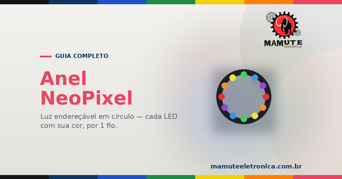 Anel NeoPixel (WS2812): O Guia Completo — LED Endereçável, Efeitos e Cuidados