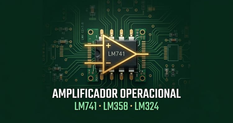 Amplificador Operacional (AMP OP): Guia Completo com LM741, LM358 e mais