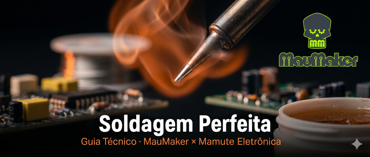 Soldagem Perfeita: O Guia Técnico do MauMaker para Makers que Não Aceitam Solda Fria