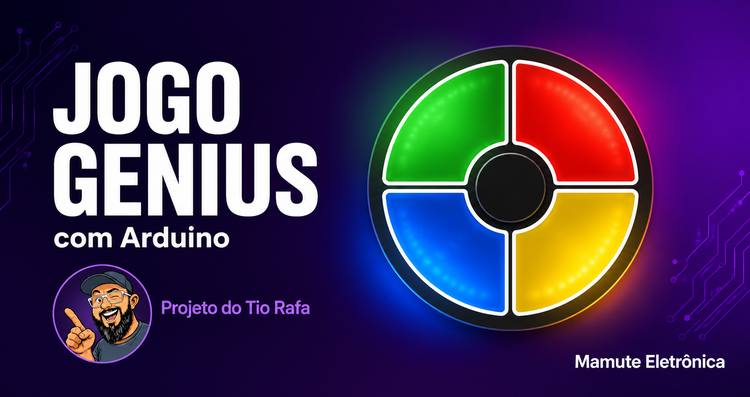 Jogo Genius com Arduino: Monte, Programe e Aprenda — Projeto do Tio Rafa | Mamute Eletrônica