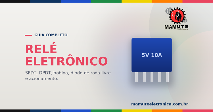 Relé Eletrônico: Guia Completo — SPDT, DPDT, 4RT e Modelos de 5V a 220V para Arduino e Automação