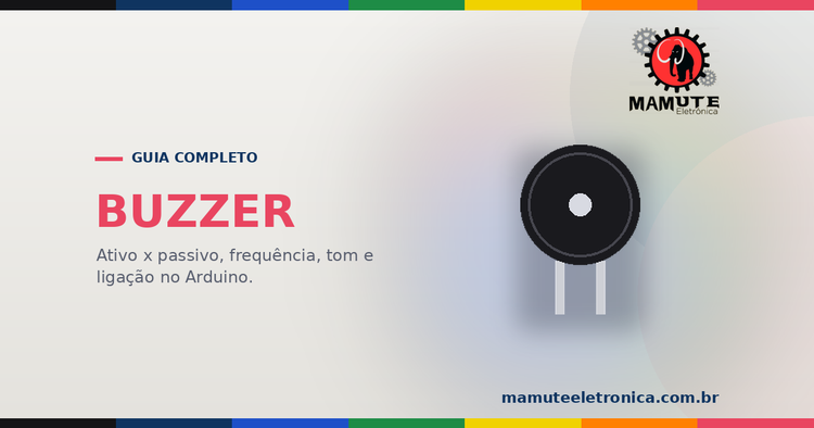 Buzzer: Guia Completo de Sinalizadores Sonoros — Ativo e Passivo