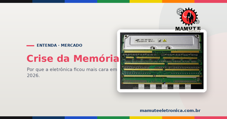 A Crise da Memória: por que a Eletrônica Ficou Mais Cara em 2026
