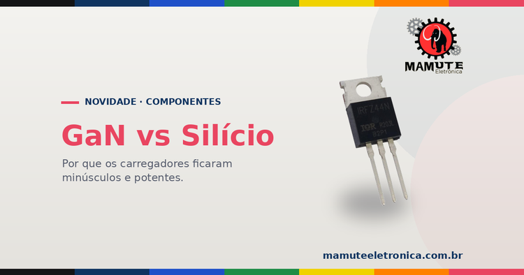 GaN vs Silício: por que os Carregadores Ficaram Minúsculos e Potentes