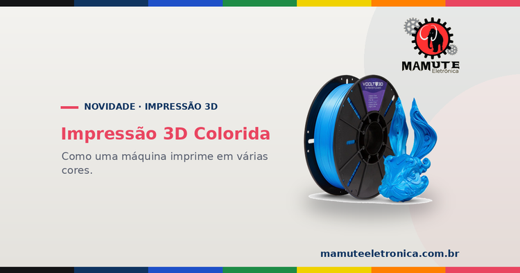 Impressão 3D em Várias Cores: Como uma Máquina Imprime Colorido (e sem Desperdiçar)