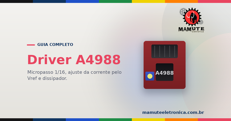 Driver A4988: O Guia Completo — Micropasso, Ajuste da Corrente com o Trimpot e Como Não Queimar