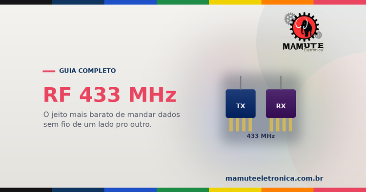 RF 433 MHz: O Guia Completo — Comunicação Sem Fio Barata com TX e RX